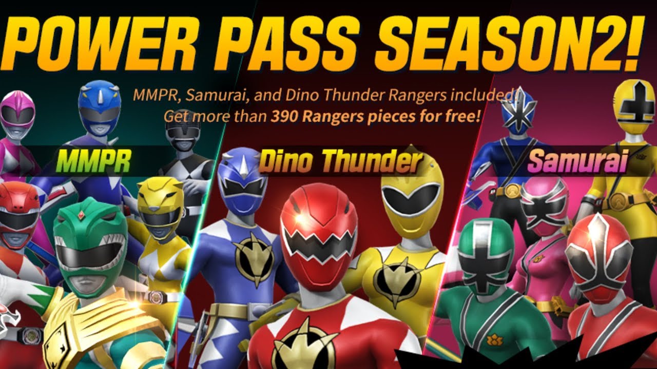 New Mega Power Pass - Season 2 | Power Rangers: All-Stars - YouTube