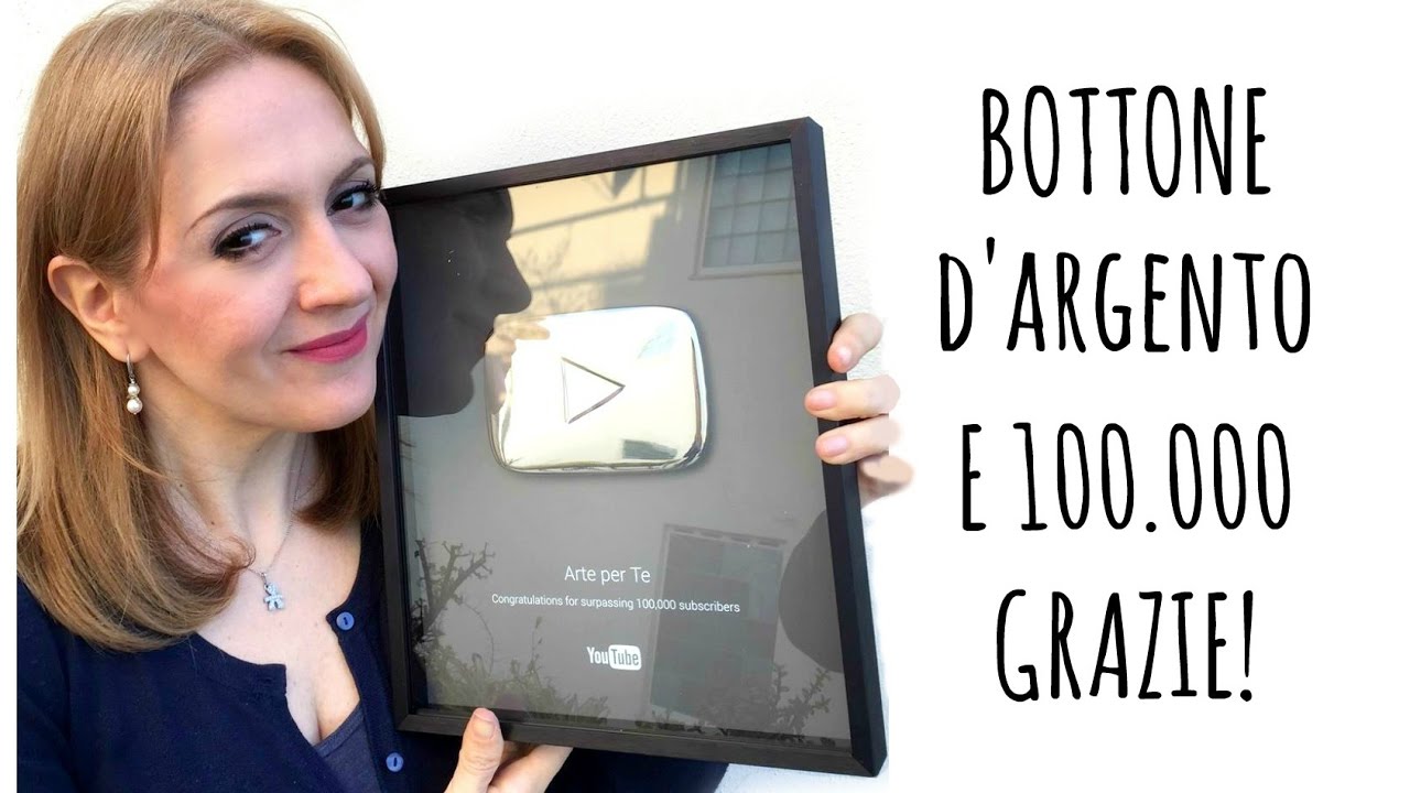 Bottone d'Argento e 100.000 GRAZIE! Arte per Te colaborar estagio