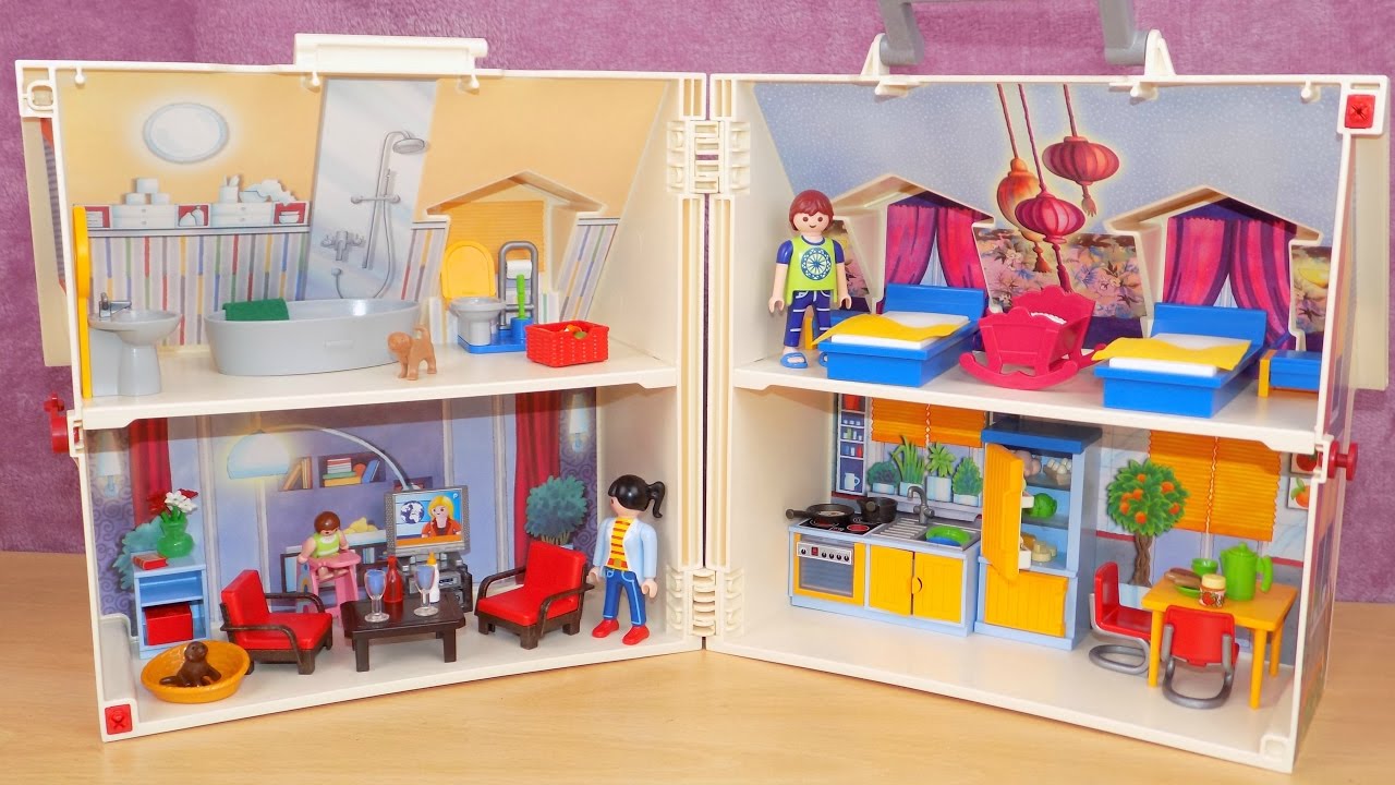 Playmobil Take Along Dollhouse Tour - YouTube