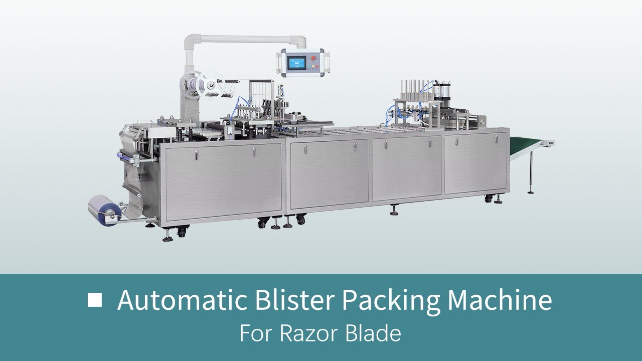 Blister Card Machine for Packing Razor Blades - YouTube