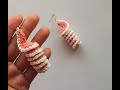 Crochet thread earring - quick & easy tutorial | #crochet #crochettutorial #crochetearrings