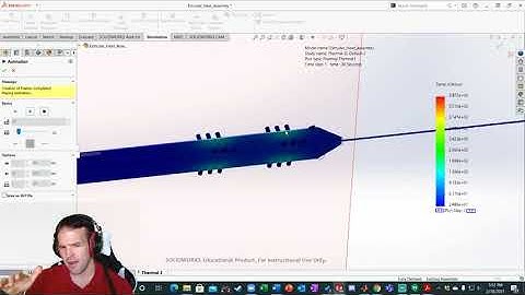 SolidWorks Transient Heat Transfer Analysis - How Long to Heat Up?