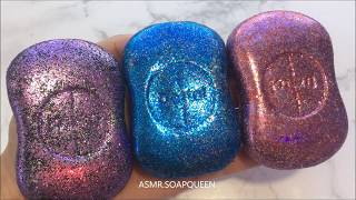 SOFT, SEMI SOFT, HARD   GLITTER COMBO SOAP CUTTING ASMR screenshot 2