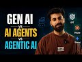 Generative AI vs AI Agents vs Agentic AI Explained | Complete Beginner's Guide (2026)