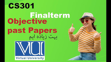 CS301 finalterm objective past papers