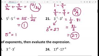 Alg 2 4 Prerequisite Practice