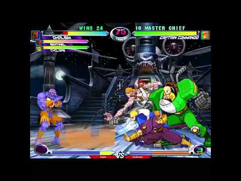 MvC2 Dhalsim 90% vs Sent long range hit to unfly air scramble to ground, reset, crossup seq. 10/4/23