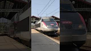 Tgv 607 3 Tone Whilst Departing Ste Station sncf france shorts cool highspeed record