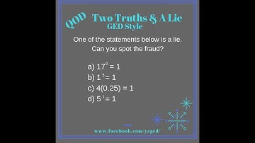 GED QOD: Equivalent to 1? (1.0, Exp, # 2 b-d)