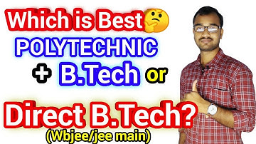 Is it right or wrong to do B.Tech after Polytechnic? Or is it right to do B.Tech directly?🤔Which ...
