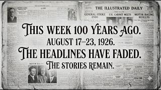 This Week 100 Years Ago   August 17–23, 1926