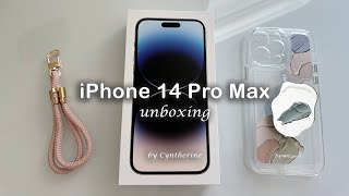 iPhone 14 Pro Max Silver 1TB - Unboxing (ASMR), Accessories comparison with 14 Pro Max in BLACK