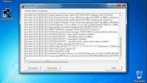 How configure VPN OpenVPN connection Windows 7