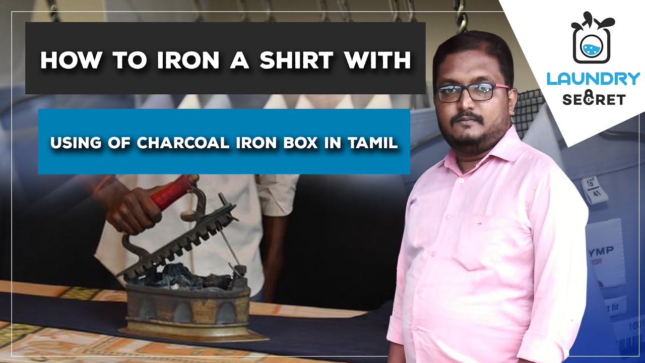How to iron a shirt in Tamil | Charcoal ironing in Tamil | Laundry Service in Tamil | 