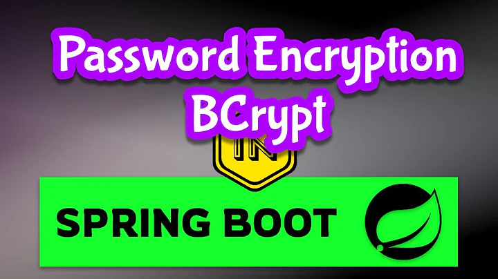 Bcrypt Password Encryption with Spring Boot