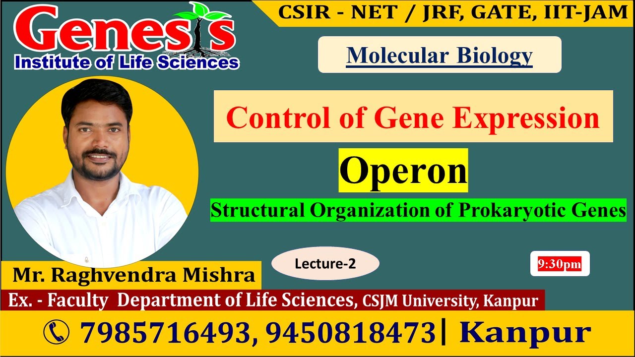Control of Gene Expression | Lecture-2 | CSIR NET/JRF | Life science
