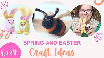 EASY EASTER CRAFT IDEAS - NEEDLE FELTING FOR BEGINNERS - LINCOLNSHIRE FENN CRAFTS