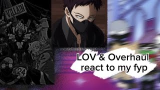 |LOV & Overhaul react to my fyp| |wip| |cringe| |slight Shigadabi| |2x speed|