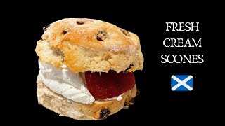 Fresh Cream Scones | Traditional Fruit Scones | Scottish Recipe :)