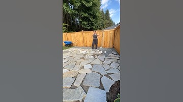 Flagstone Patio - Part 8 | about to start the final step of this DIY! #homeimprovement #diy #patio