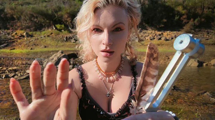 Aura Cleansing Reiki ASMR | River Sounds, Tuning Fork Healing & Feather Aura Brushing