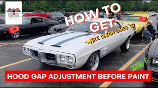 Correcting hood gaps and height, fixing reproduction panel alignment issues