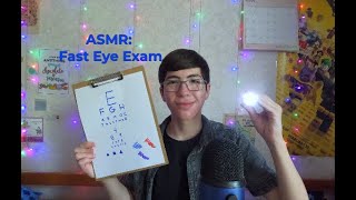 ASMR: Fastest Eye Exam!!