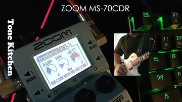 Zoom MS70CDR Tremolo Delay Demo mp4