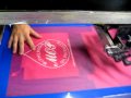 Screenprinting water based  7 line up screen