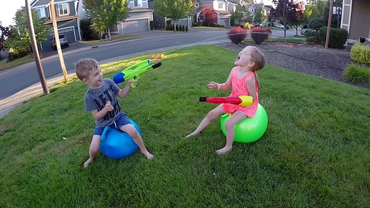 Epic Water Gun Fight YouTube