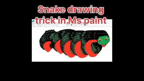 🐍🔥How to Make Snake in MS Paint#paint #shorts #viralvideo #viralshort #viralreels #computer #yt