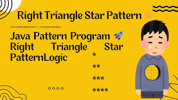 Java Pattern Printing: Right Triangle Star Pattern | Coding with harichselvamc