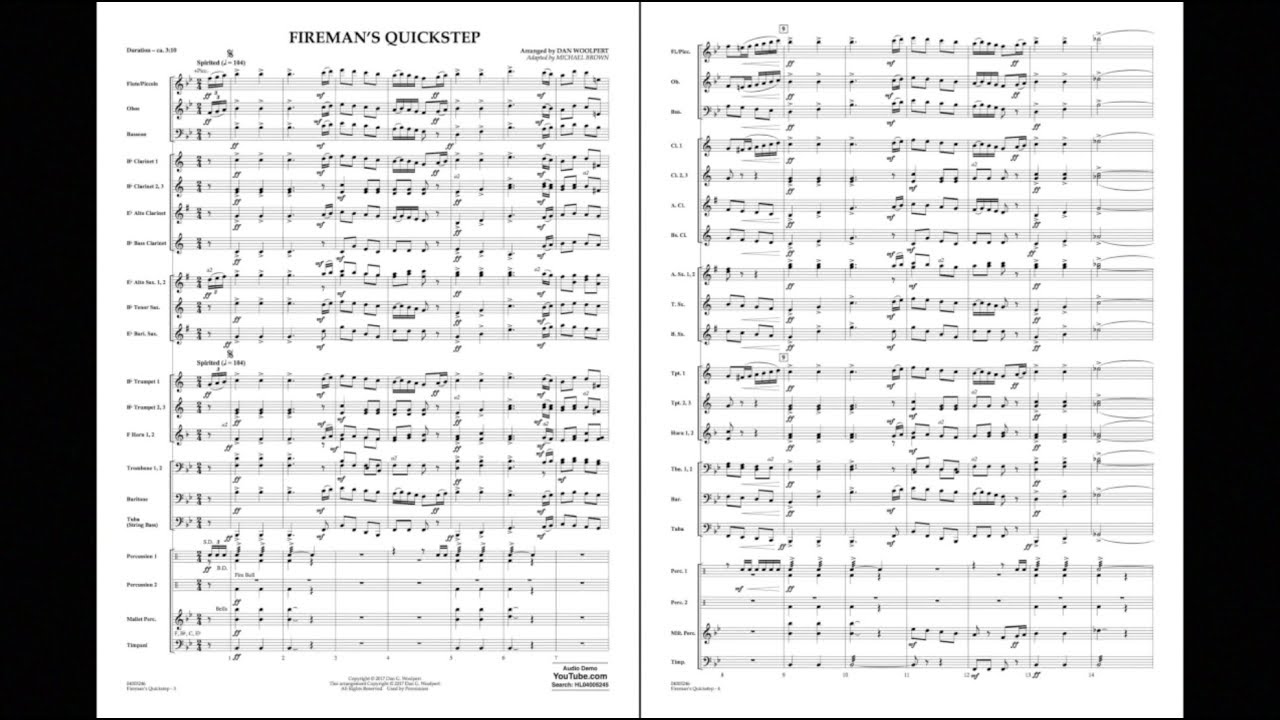 Fireman's Quickstep arr. Dan Woolpert/adpt. Michael Brown