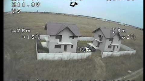 Tricopter FPV with remzibi OSD and RSSI piloted from inside car