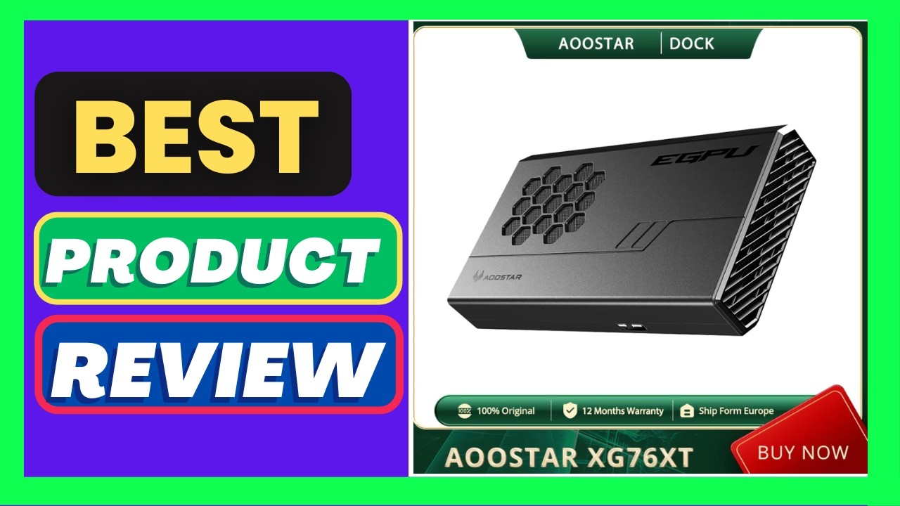 AOOSTAR XG76XT eGPU Dock with AMD Radeon RX 7600XT GPU, - YouTube