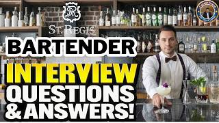 BARTENDER Interview Questions and ANSWERS! (How to PASS a BARTENDING Job Interview)