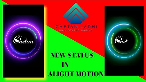 How To Make Neon lights Circle Name Draw Status Editing Alight Motion |WhatsApp Status Kaise Banaye