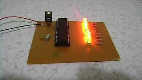 Öğüt Elektronik PIC16F877 Lİ Led animasyon devresi