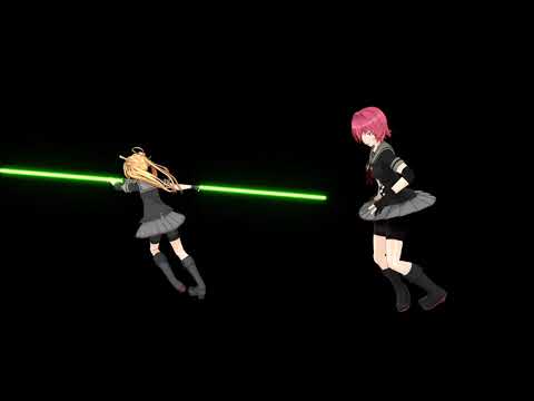 【MMD／艦これ】 鬼怒改二と阿武隈改二でジャバヲッキー・ジャバヲッカ