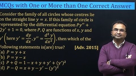 IIT JEE advanced PYQ Differential Equation 2015