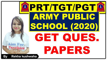 (APS) 2020 Army Public School (Part-A) Question Papers Available Now | Get Question Papers