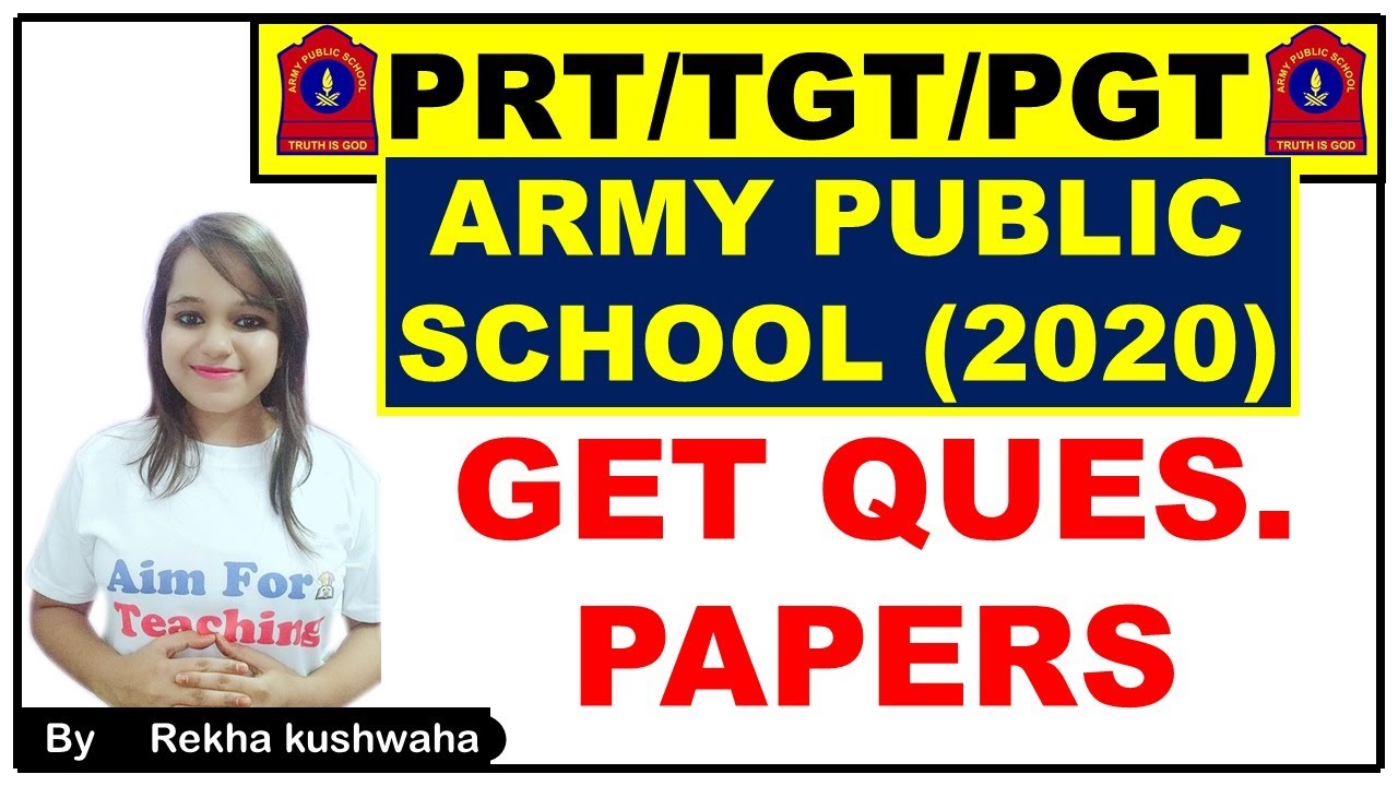 (APS) 2020 Army Public School (Part-A) Question Papers Available Now | Get Question Papers