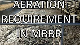 Calculation of Aeration Requirement in MBBR || Aeration requirement in wastewater treatment plant