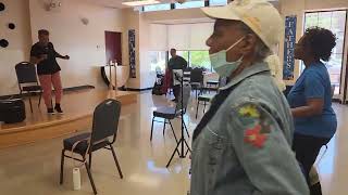 Instructor Neatha Sanders @Hattie Holmes Senior Wellness Center. Mobility Improvement Hattie Holmes Senior Wellness Center