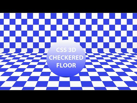 pure css 3D Checkered Floor | Tutorials Design