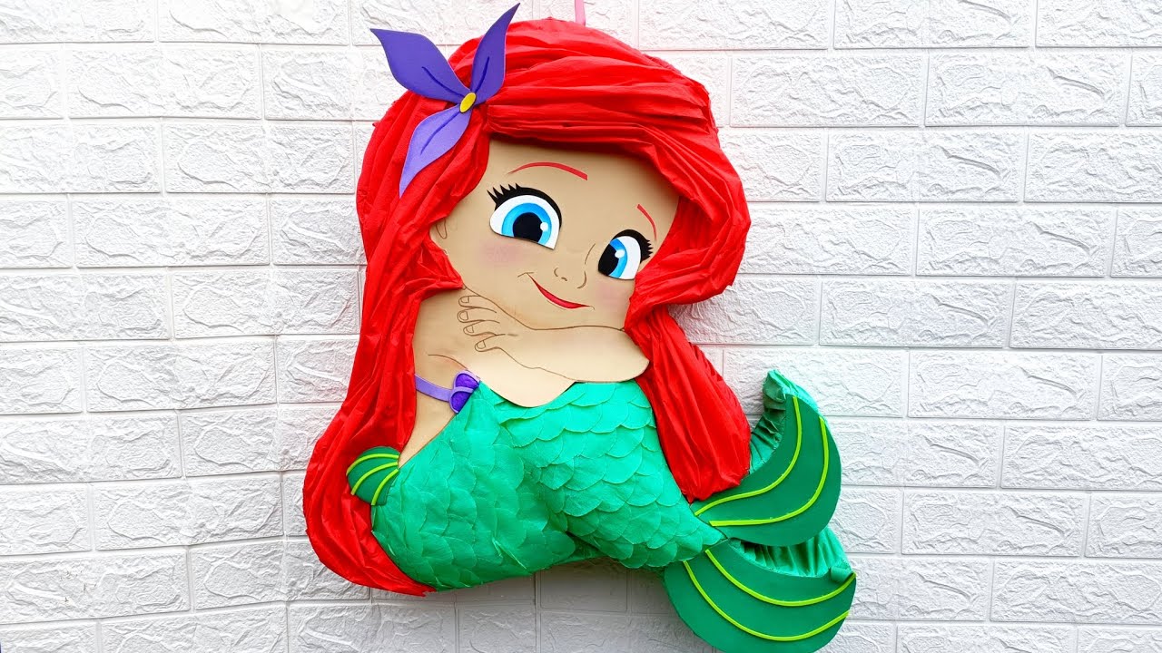 Piñata de Ariel LA SIRENITA 🧜‍♀️🐠