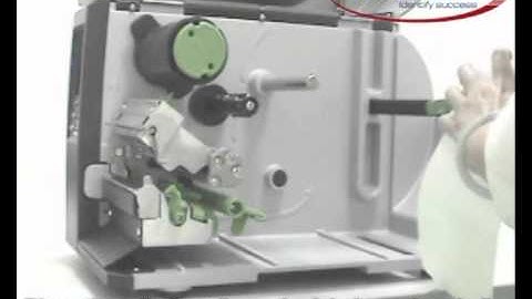 Industrial Label Printer TTP 2410M loading media E
