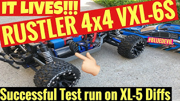 Rustler 4x4 6S 2200KV Successful Test Run