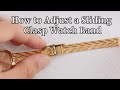 How to Adjust a Sliding Clasp Watch Band