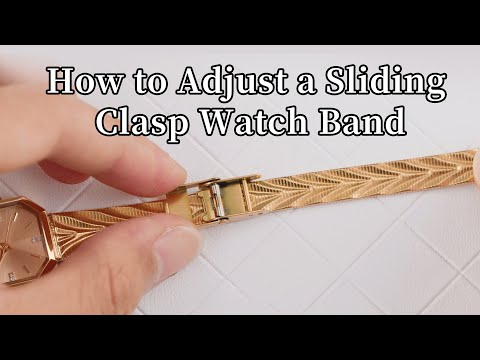 How to Adjust a Sliding Clasp Watch Band